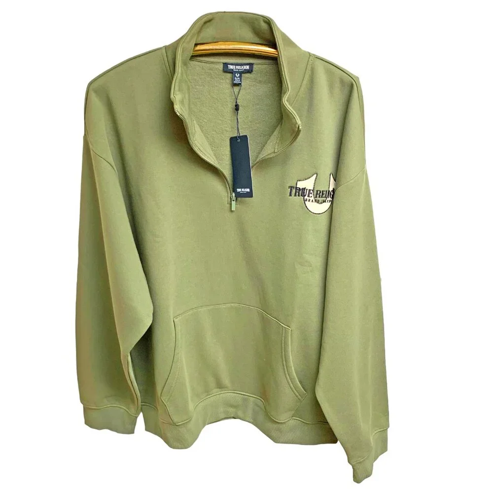 True Religion Kalamata Mock Quarter Zip‎ Pullover